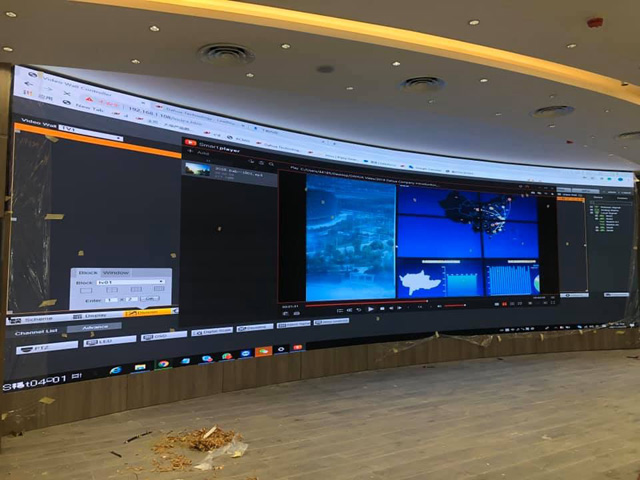 Large conference room LED display