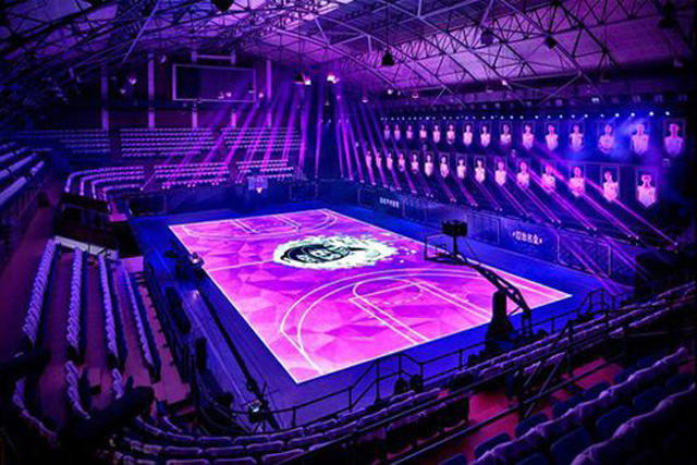 indoor venues floor led display