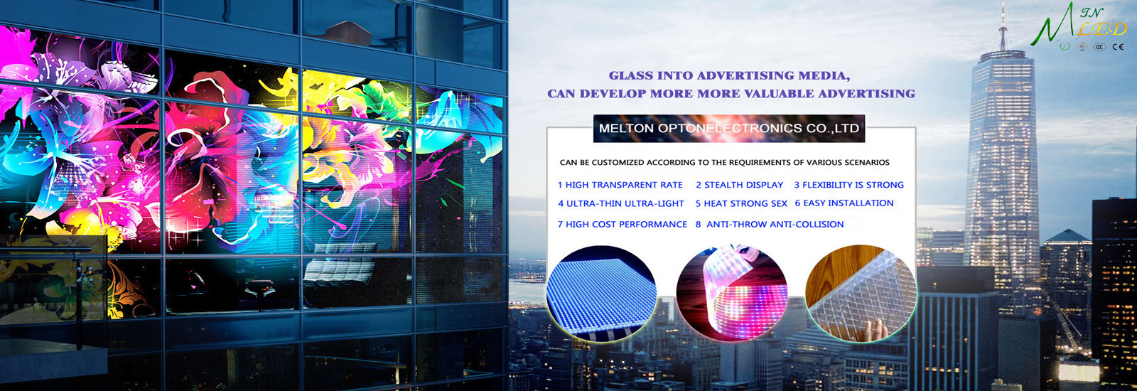 glass LED screen